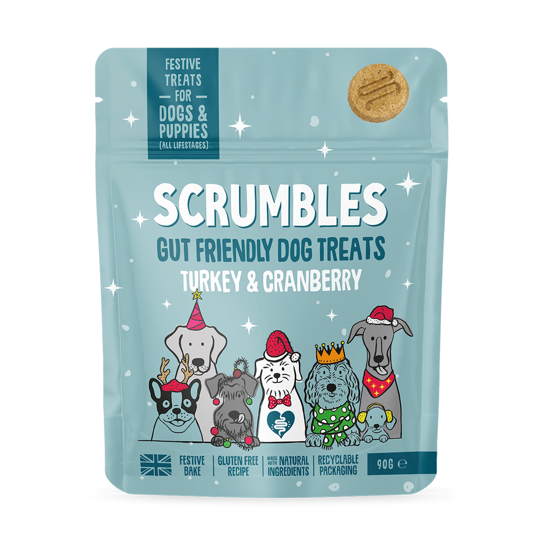 Scrumbles Christmas Turkey & Cranberry Dog Treats (90g)