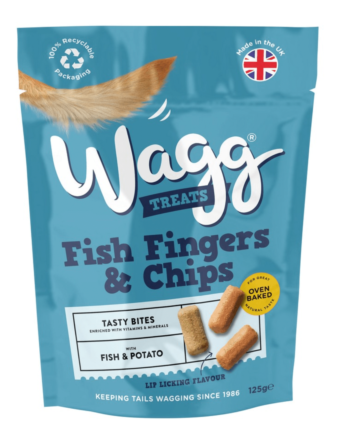 Wagg Fish Fingers and Chips Treats (125g) - Wuffies
