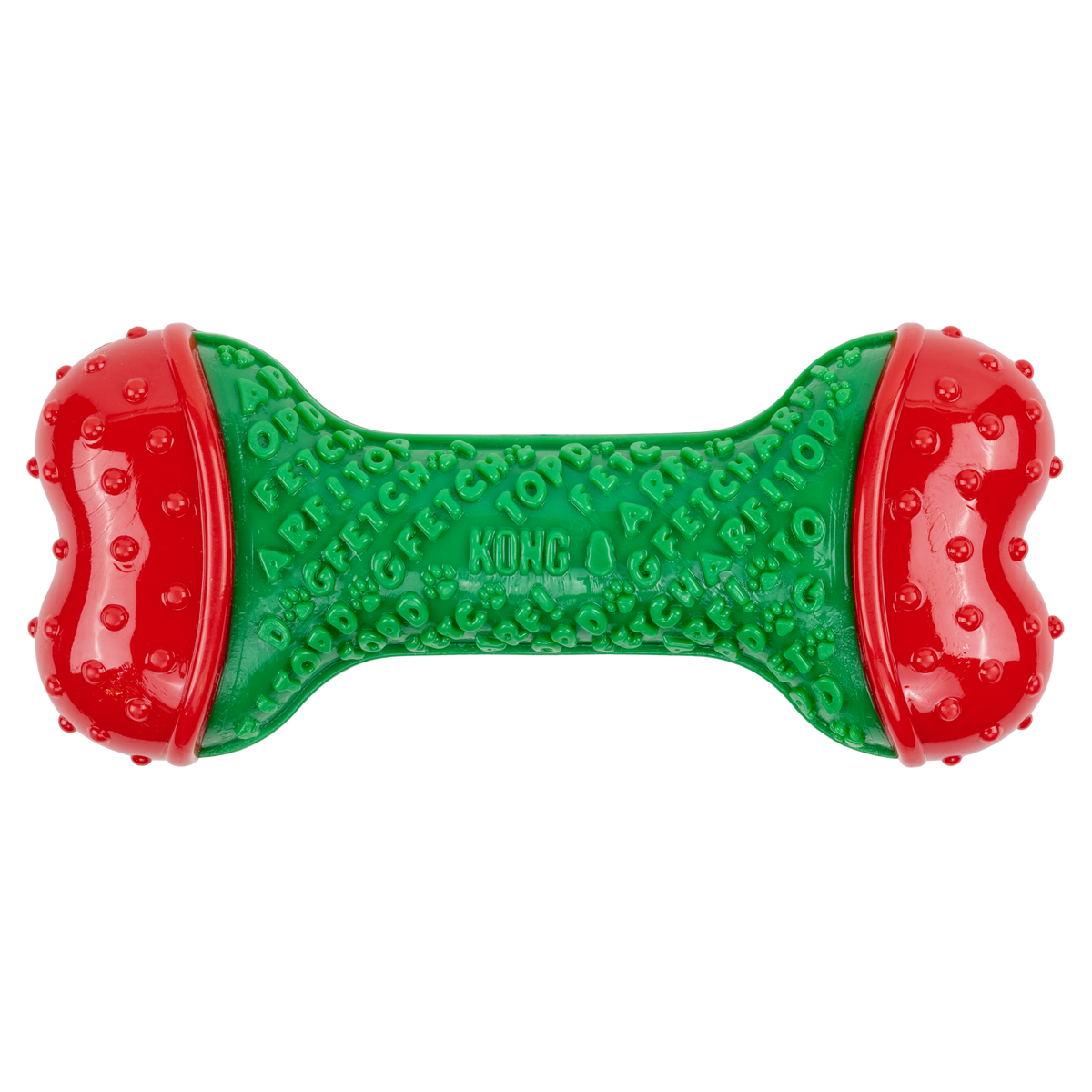 KONG Holiday 2026 CoreStrength Bone Green – Small/Medium – front view