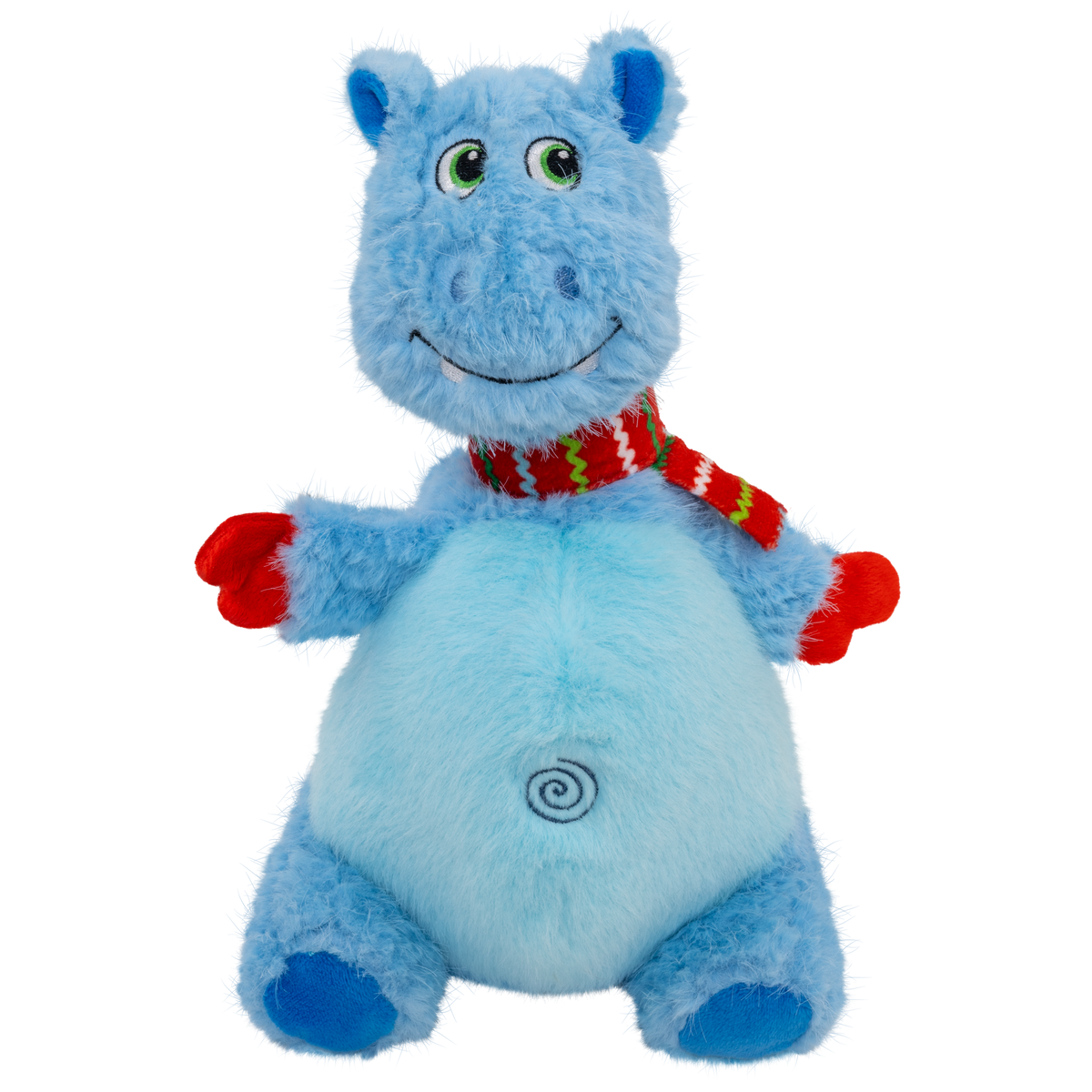 KONG Holiday 2026 Knots Belly Hippo Blue (Medium/Large) – front view