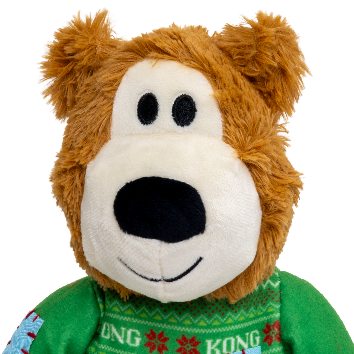 KONG Holiday 2026 Wild Knots Sweater Bear Green (Medium/Large) – detail view