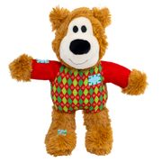 KONG Holiday 2026 Wild Knots Sweater Bear Red (Small/Medium) – front view