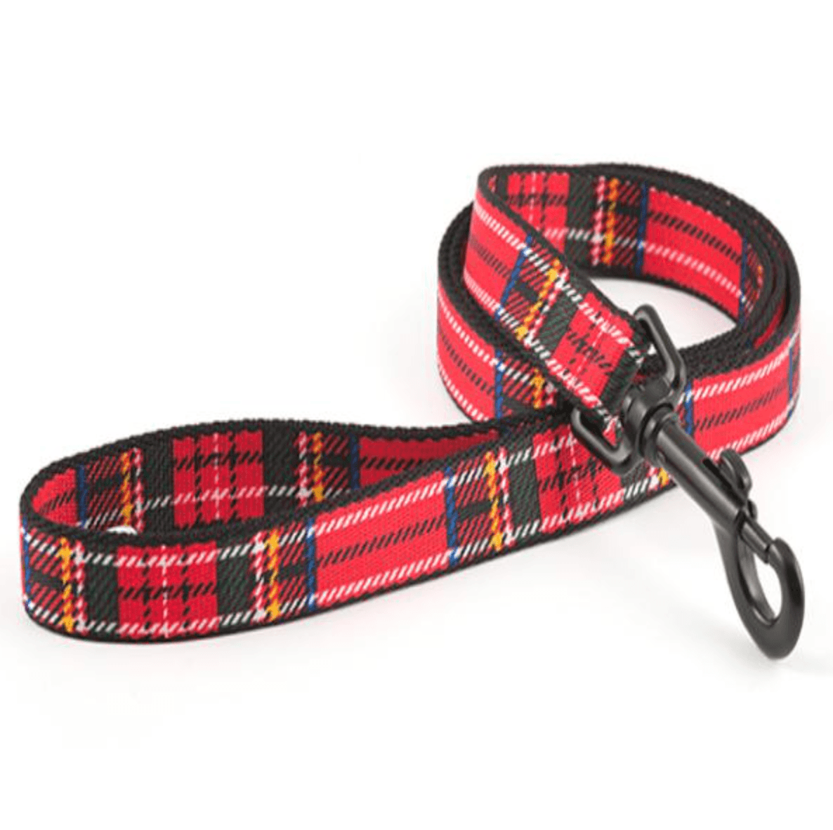 Ancol Nylon Tartan Dog Lead Red (1m) - Wuffies