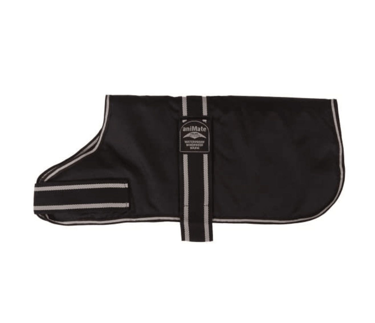 Animate Waterproof Padded Dog Coat (Black) - Wuffies