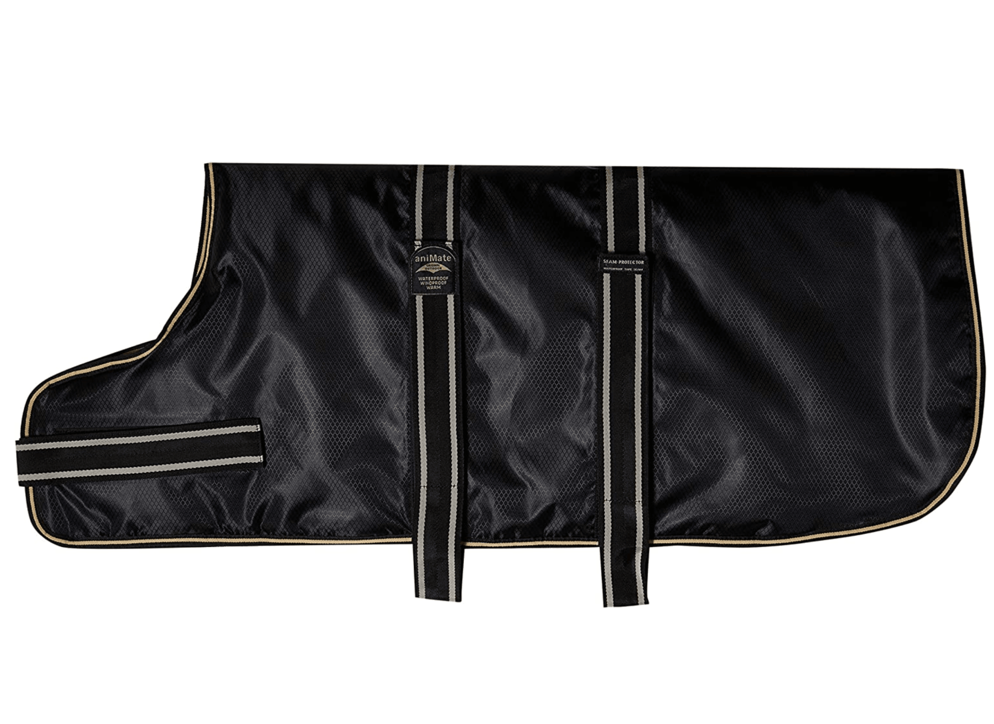 Animate Waterproof Padded Dog Coat (Black) - Wuffies