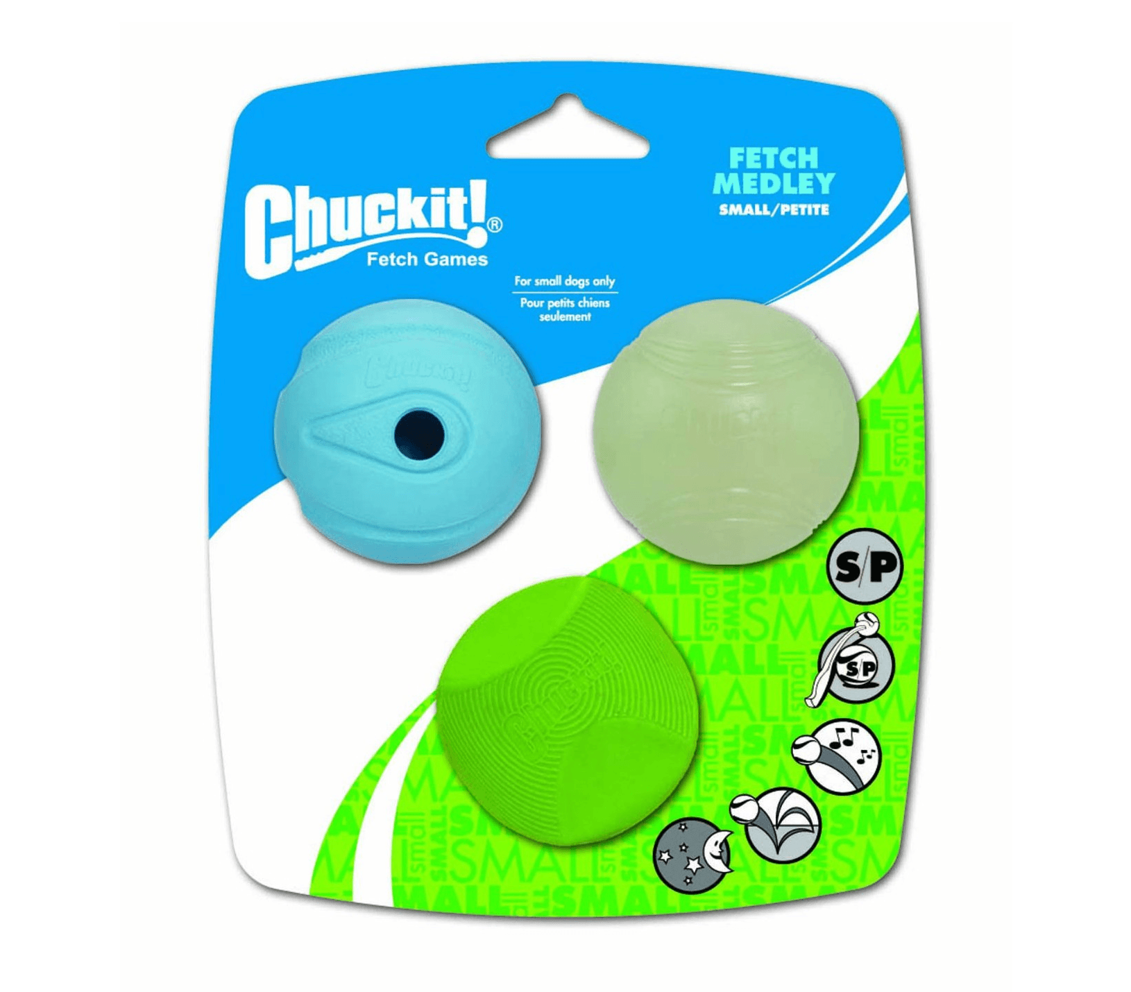 Chuckit! Fetch Medley (Pack of 3, Assorted) - Wuffies