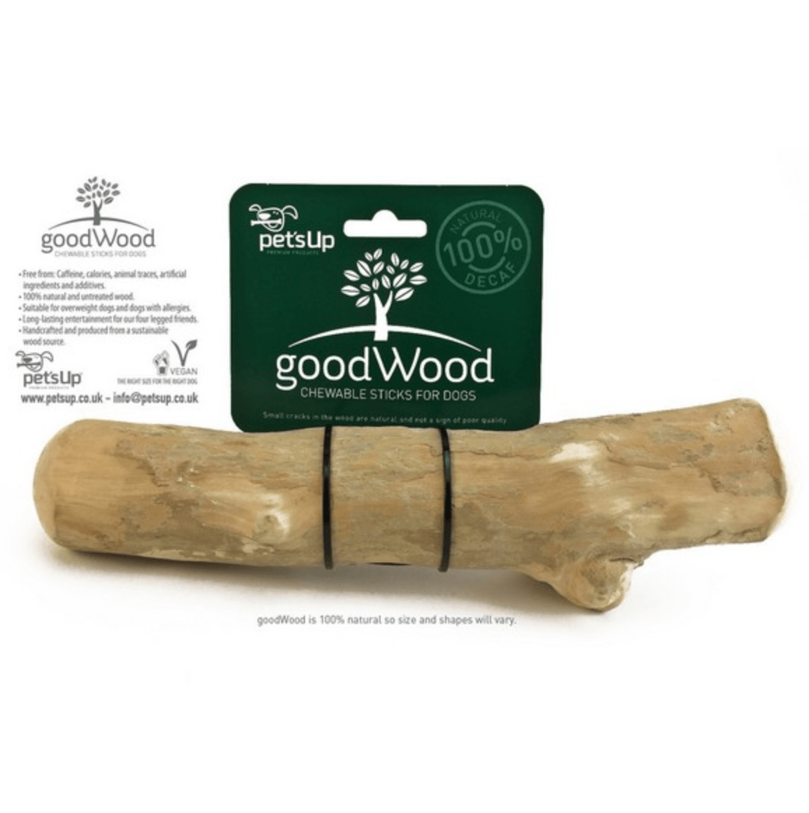 GoodWood Chewable Stick Coffee Tree Wood (Small) - Wuffies