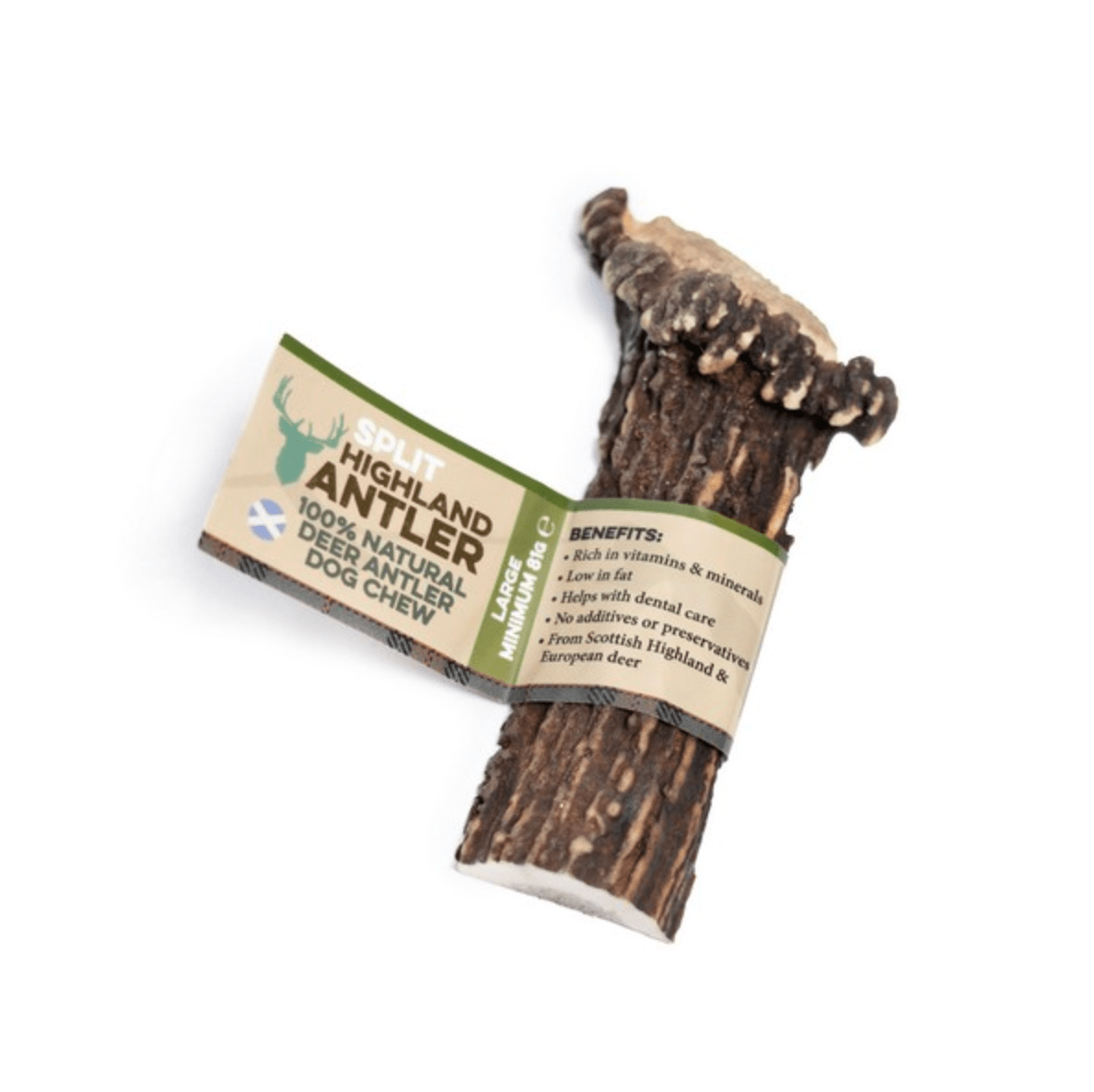 Highland Antler Natural Split Dog Chew (Various Sizes) - Wuffies