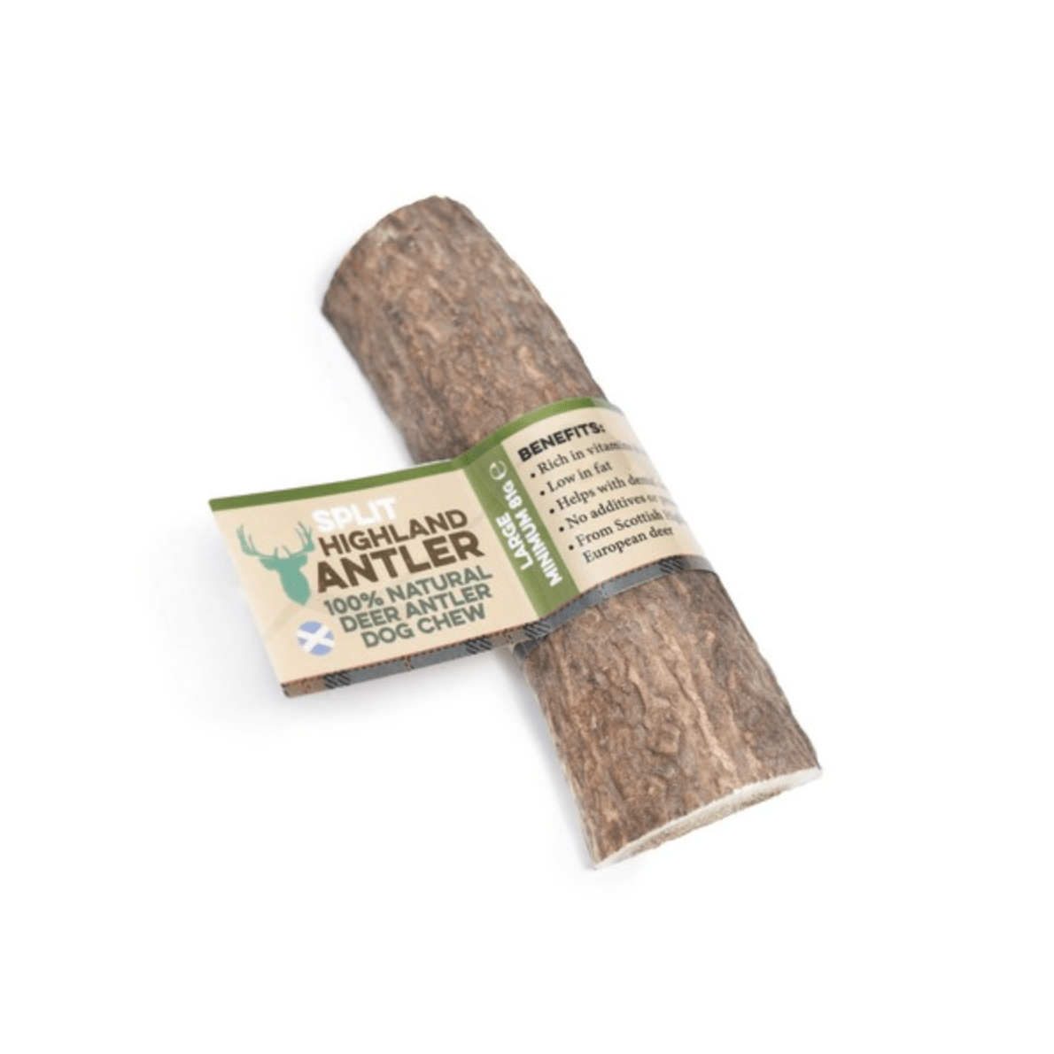 Highland Antler Natural Split Dog Chew (Various Sizes) - Wuffies