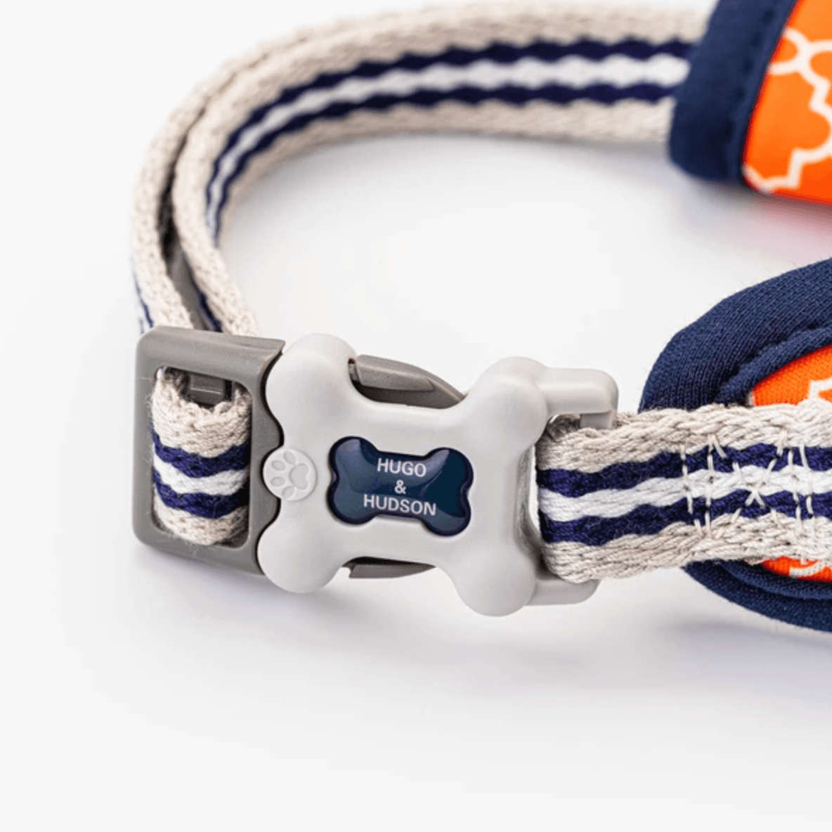 Hugo & Hudson Geometric Dog Harness (Orange) - Wuffies