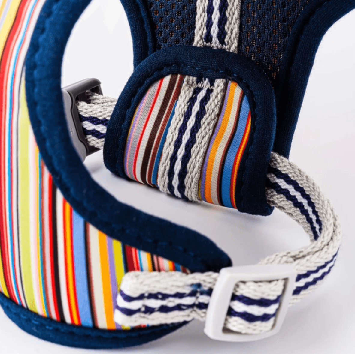 Hugo & Hudson Multi Coloured Stripe Dog Harness - Wuffies