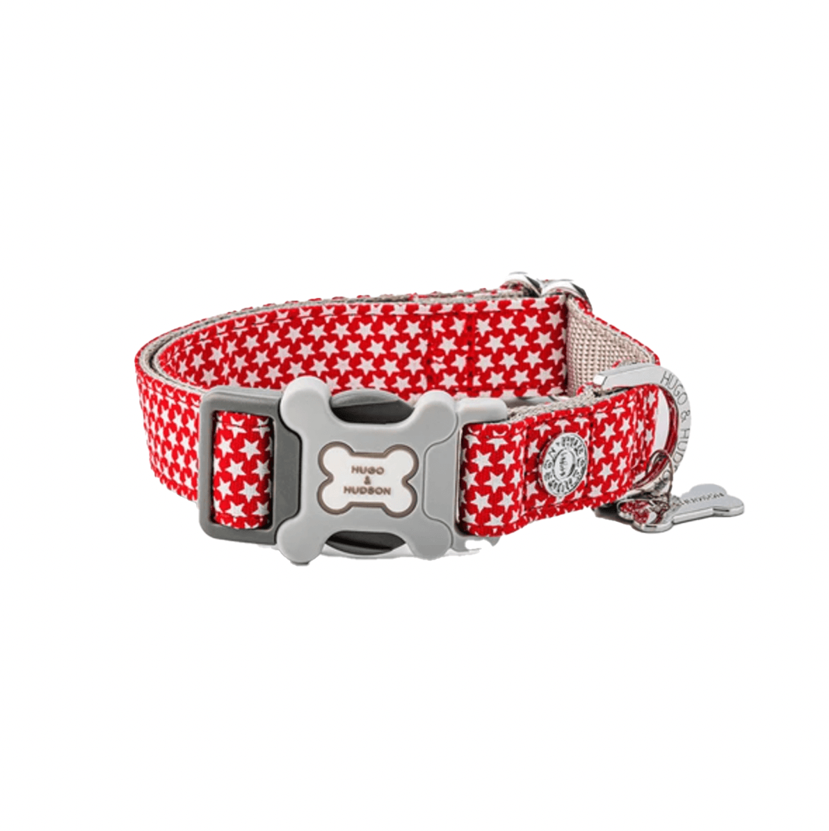 Hugo & Hudson Red Star Dog Collar - Wuffies