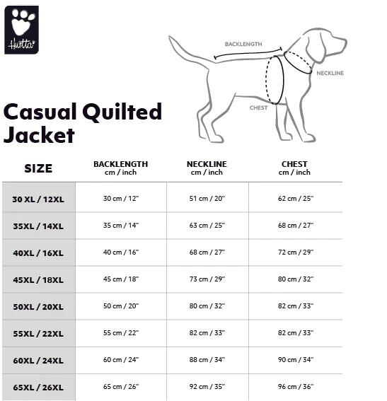 Hurtta Casual Quilted Jacket River (55XL) - Wuffies