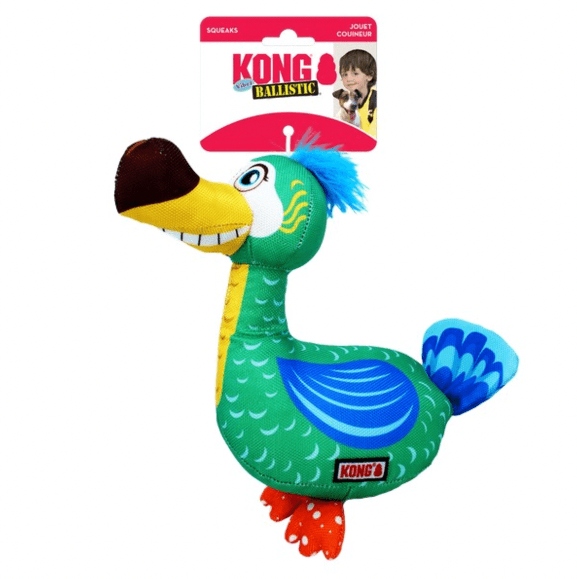 KONG Ballistic Vibez Birds Assorted (M/L) - Wuffies