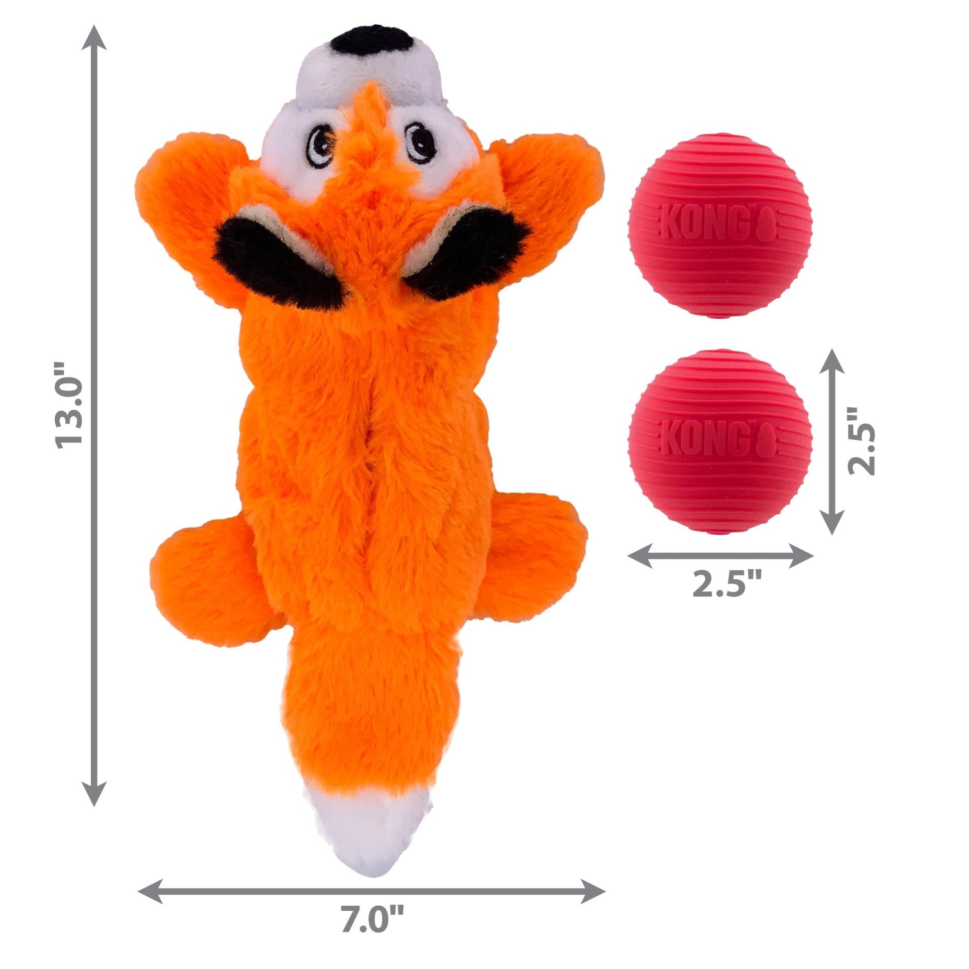 KONG Cozie Pocketz Fox (Medium) - Wuffies