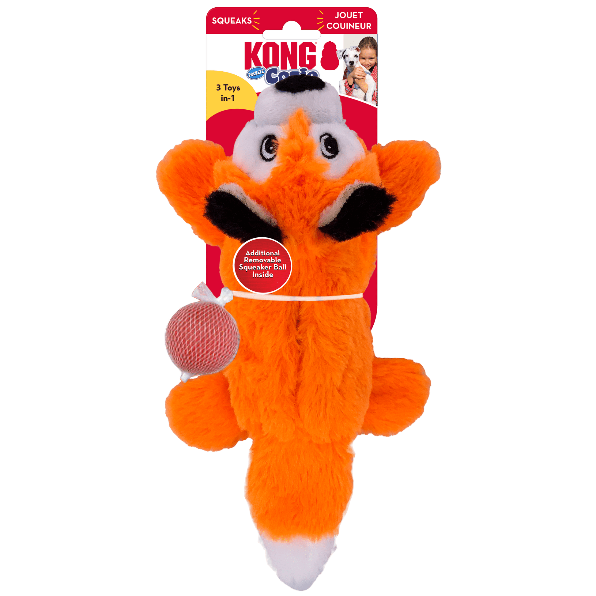 KONG Cozie Pocketz Fox (Medium) - Wuffies