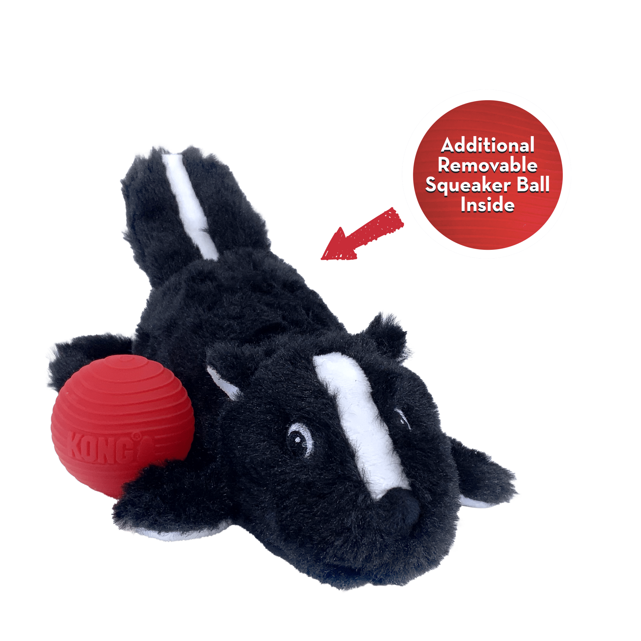 KONG Cozie Pocketz Skunk (Small) - Wuffies