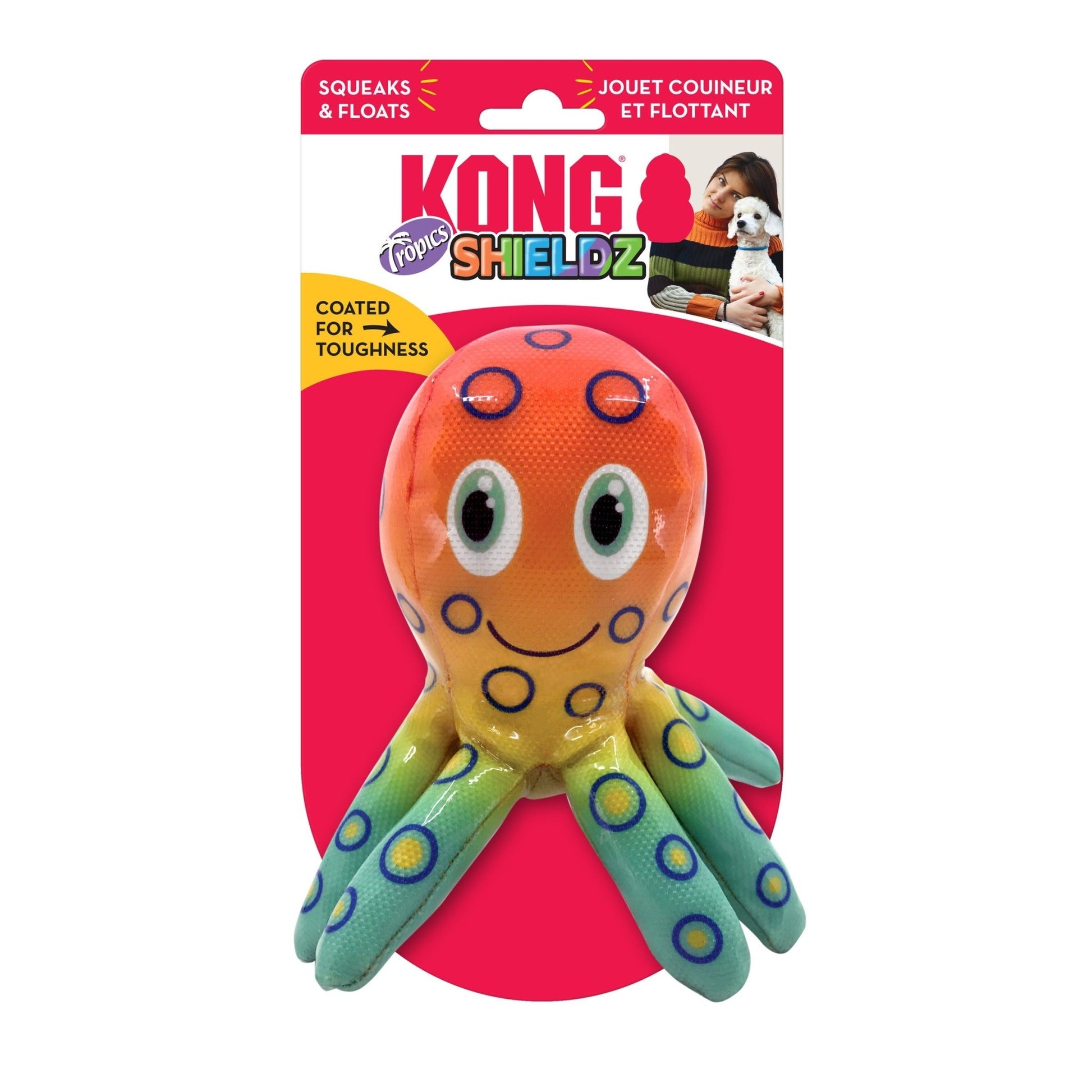 KONG Shieldz Tropics Octopus (Medium) - Wuffies