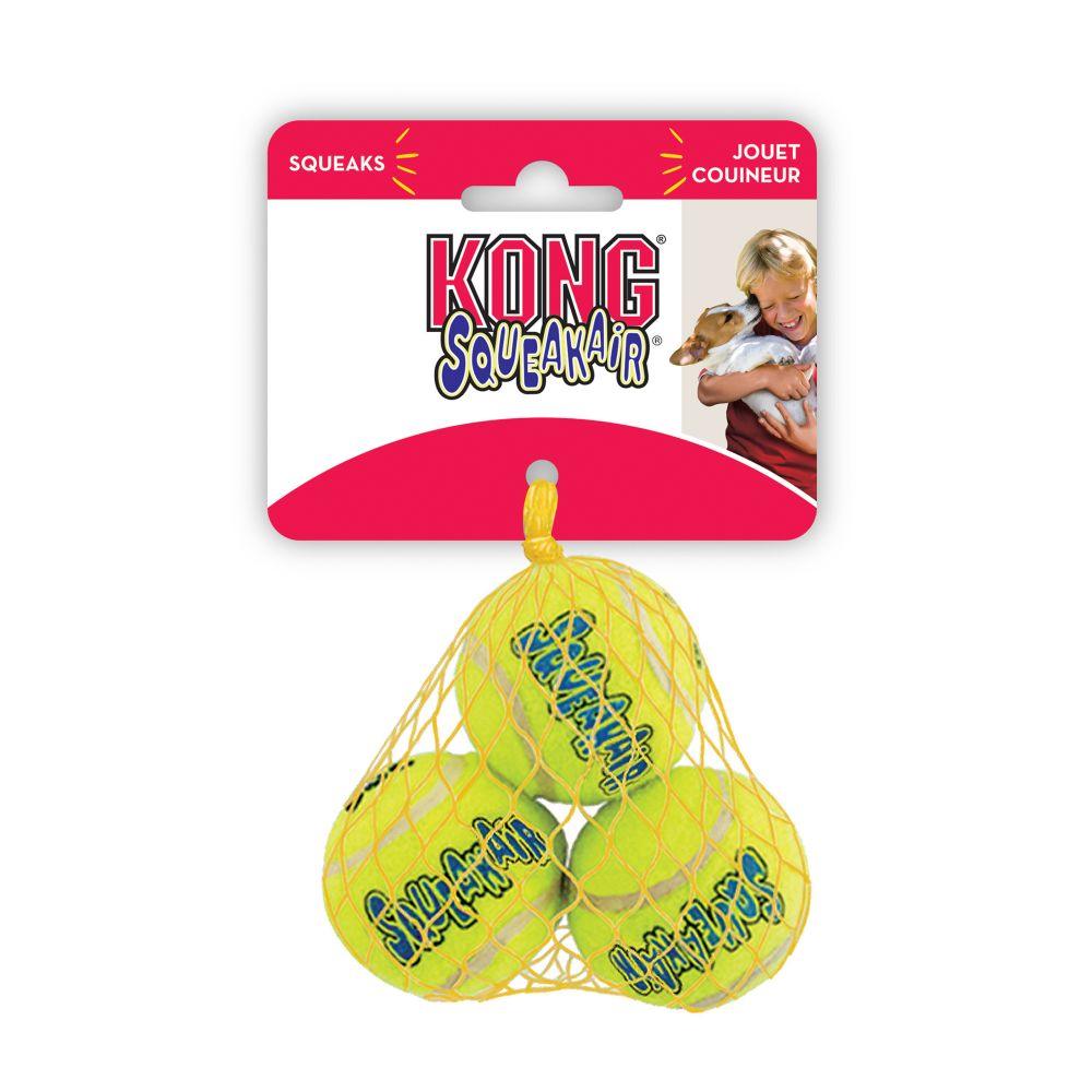 KONG SqueakAir Tennis Ball (3 Pack) - Wuffies