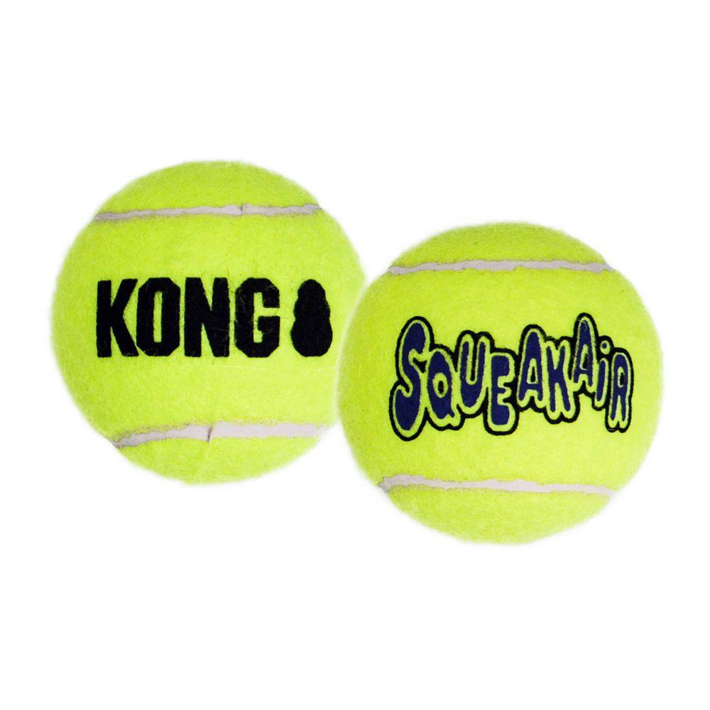 KONG SqueakAir Tennis Ball (Medium, 6 Pack) - Wuffies
