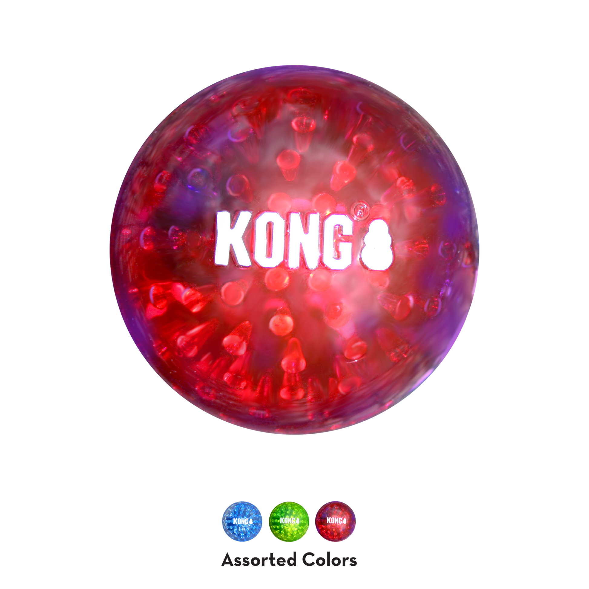 KONG Squeezz Geodz 2 - Pack (Assorted, Large) - Wuffies