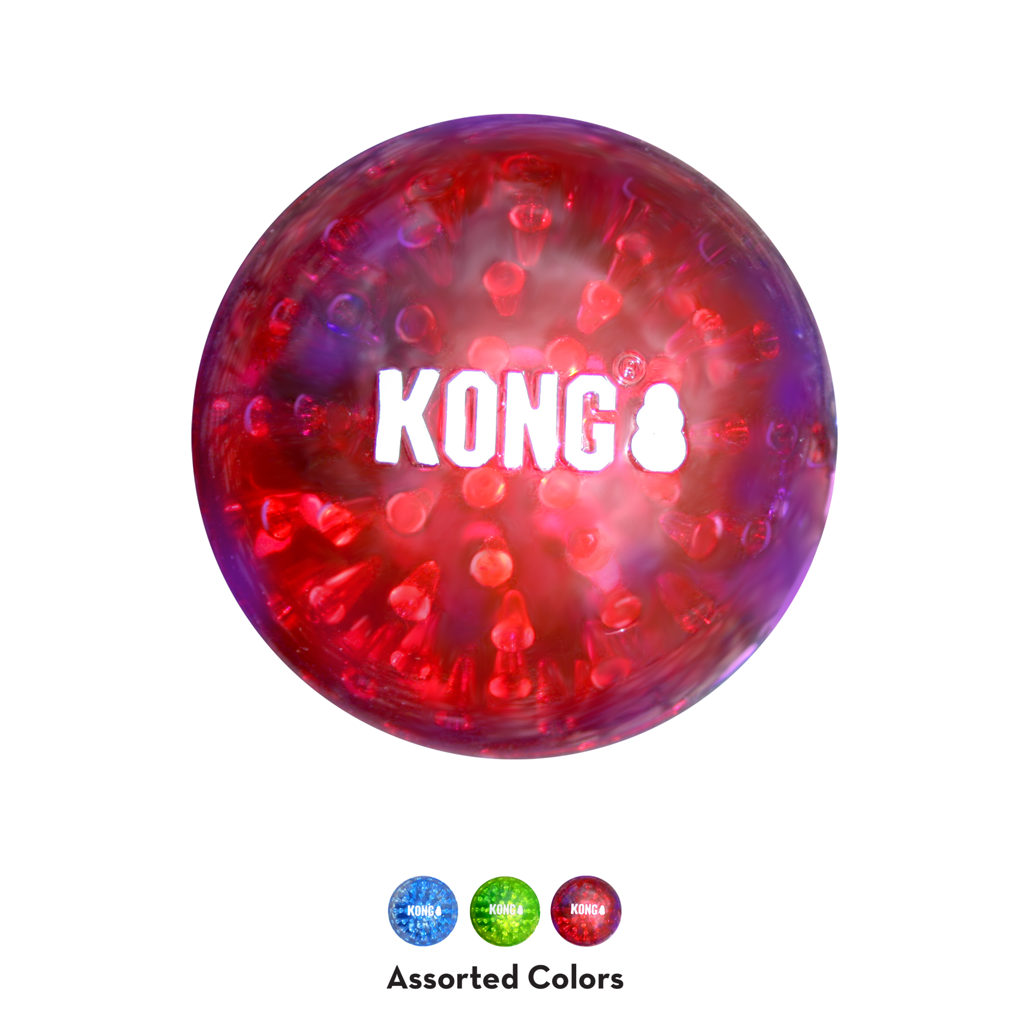 KONG Squeezz Geodz 2 - Pack (Assorted, Large) - Wuffies