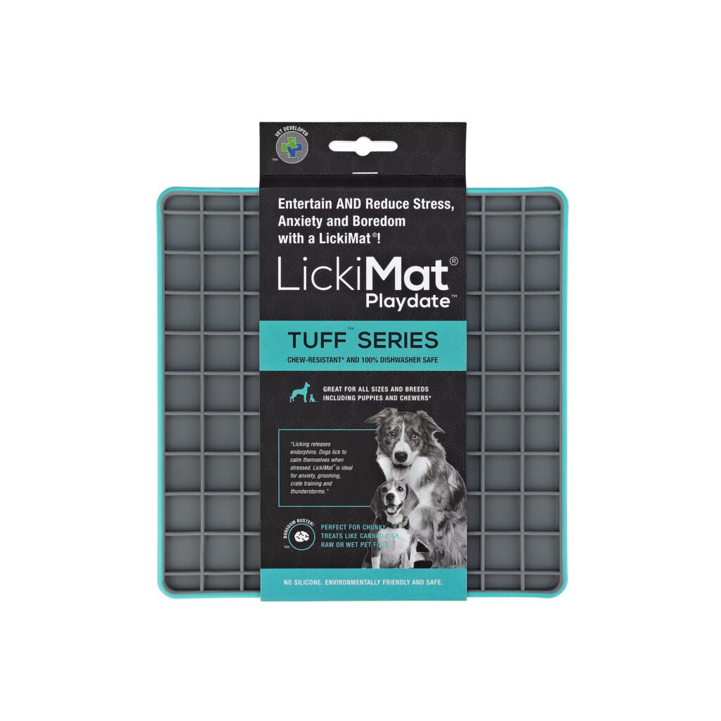 LickiMat Playdate Tuff Series (Turquoise, 20cm) - Wuffies
