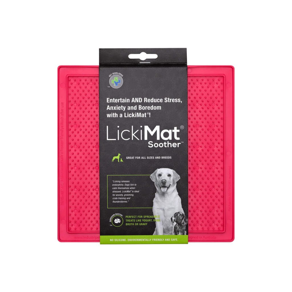 LickiMat Soother Classic (Pink, 20cm) - Wuffies