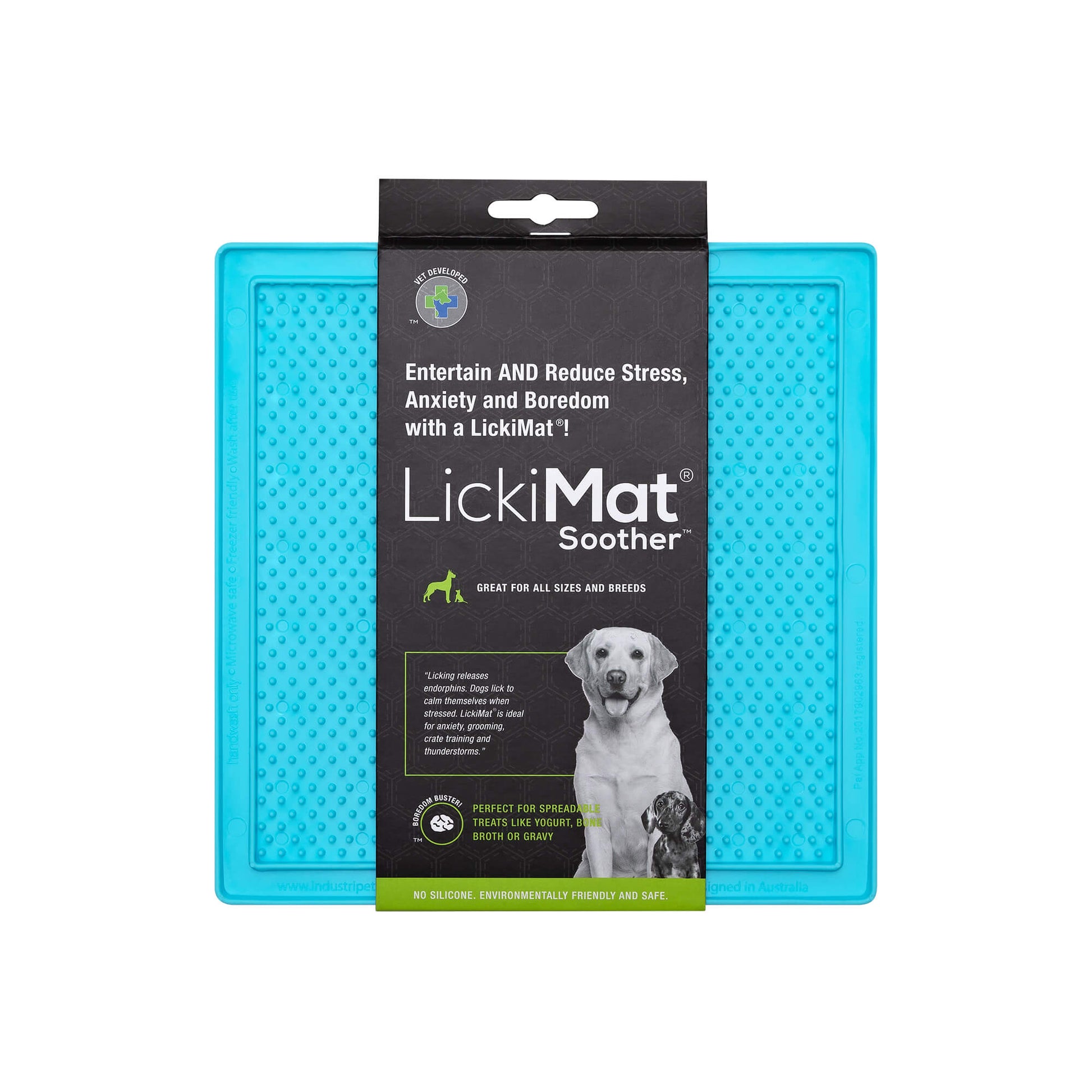 LickiMat Soother Classic (Turquoise, 20cm) - Wuffies
