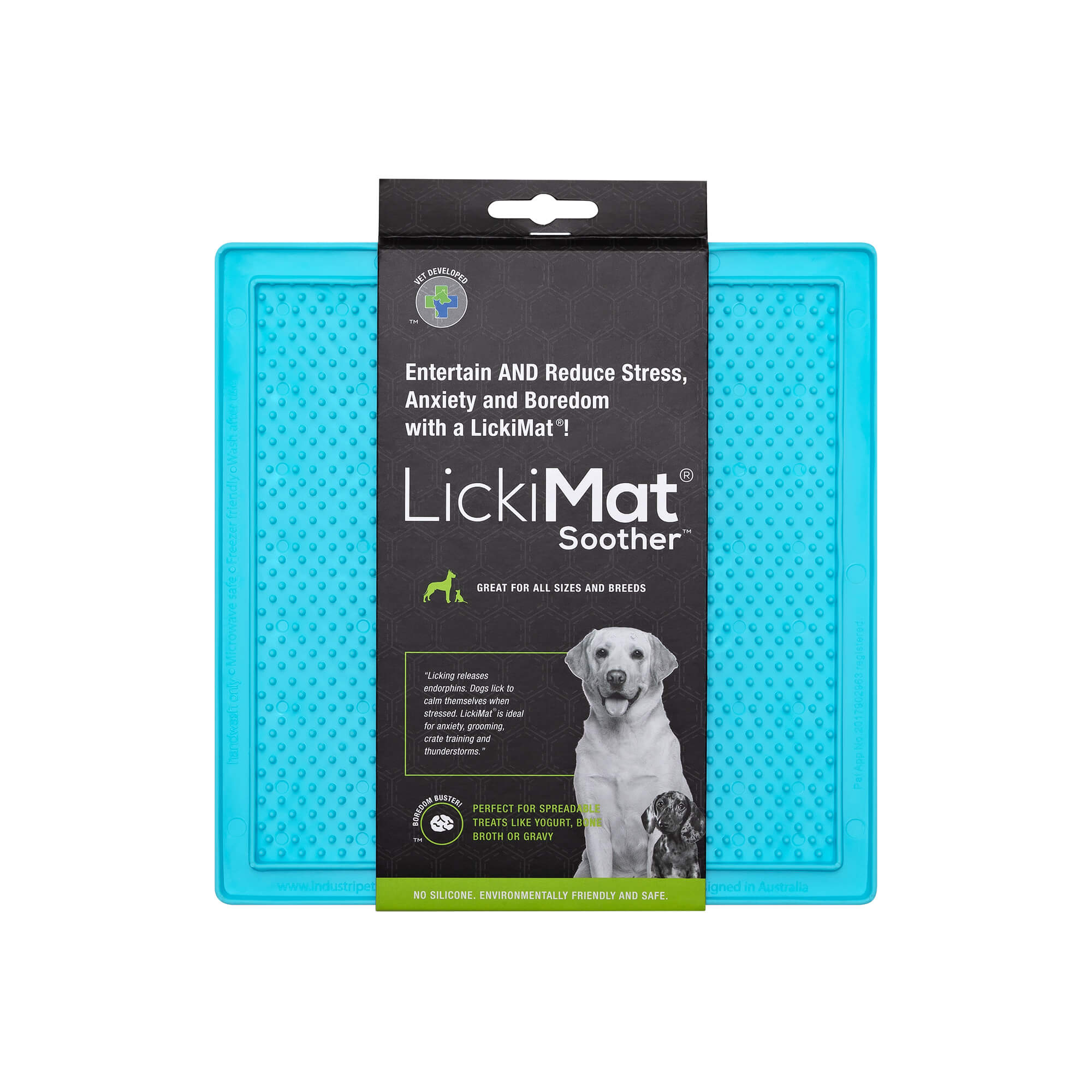 LickiMat Soother Classic (Turquoise, 20cm) - Wuffies