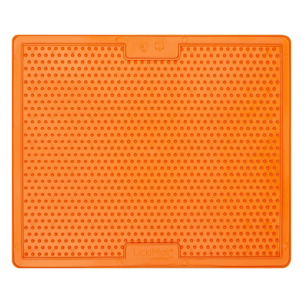 LickiMat Soother X - Large (Orange, 30cm) - Wuffies