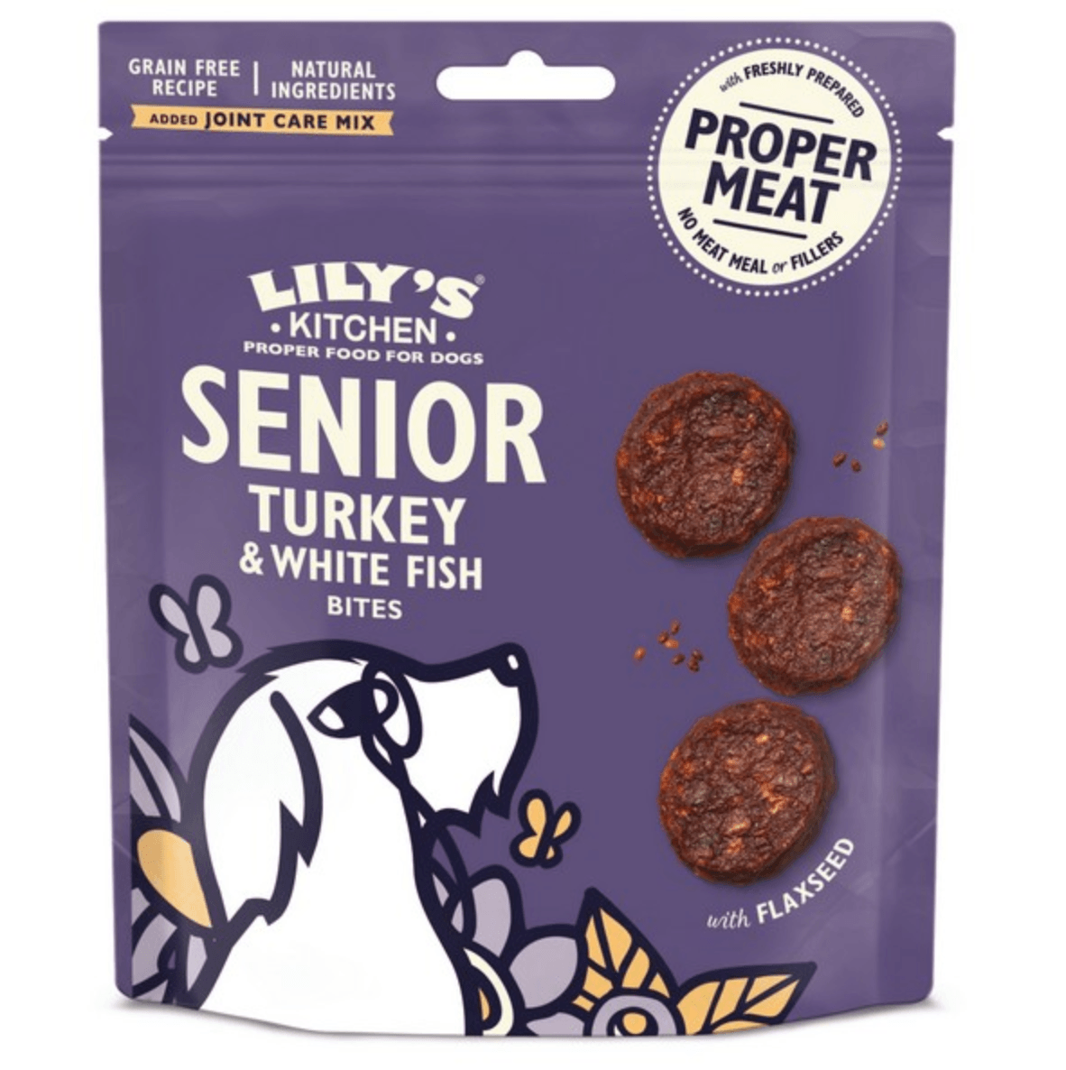 Lily's Kitchen Dog Turkey & Whitefish Senior Treats (70g) - Wuffies