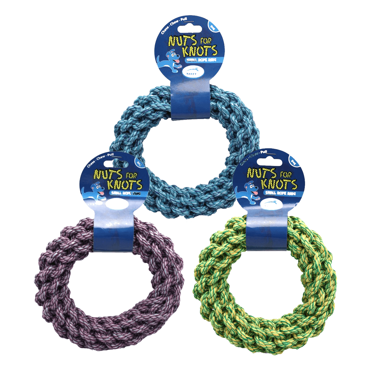 Nuts for Knots Rope Ring (Assorted Colours) - Wuffies
