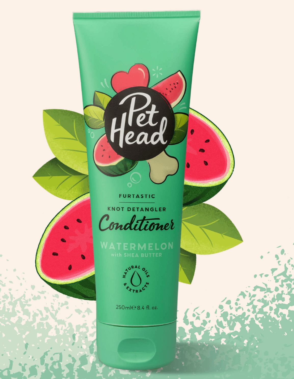 Pet Head Furtastic Knot Detangler Conditioner Watermelon (250ml) - Wuffies